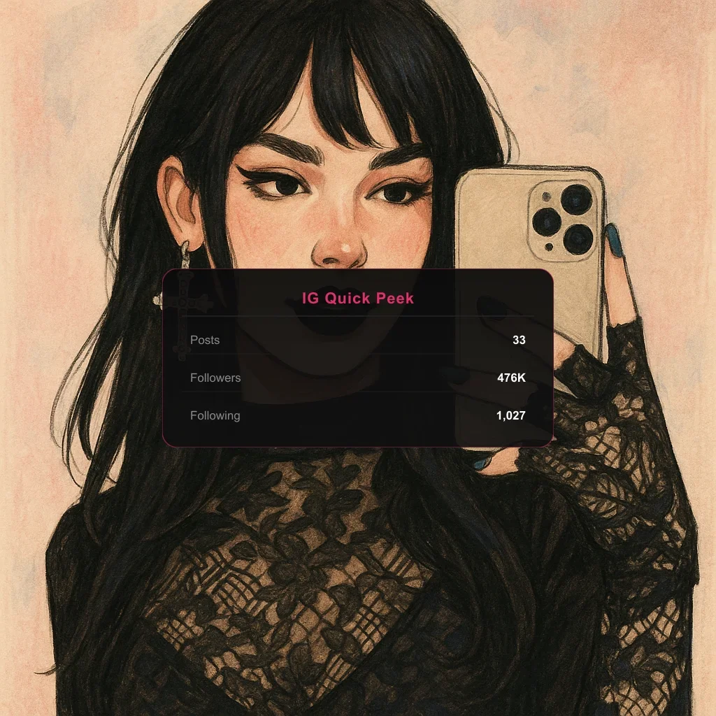 effycutiexx instagram metrics infographic